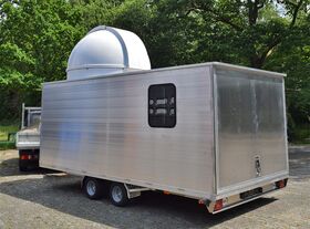 Foto des umgebauten Trailers kurz nach seiner Auslieferung